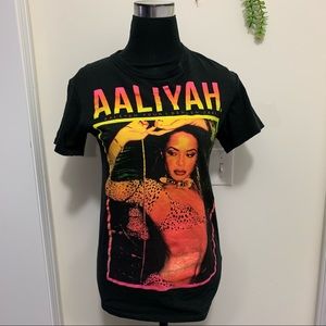 Aaliyah Vintage Y2k Graphic Band Tee shirt